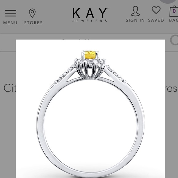 Sterling silver ring sapphire stone size 5 - Picture 8 of 8